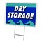 Signmission Dry Storage Yard Sign & Stake outdoor plastic coroplast window, C-2436 Dry Storage C-2436 Dry Storage - alternate 1